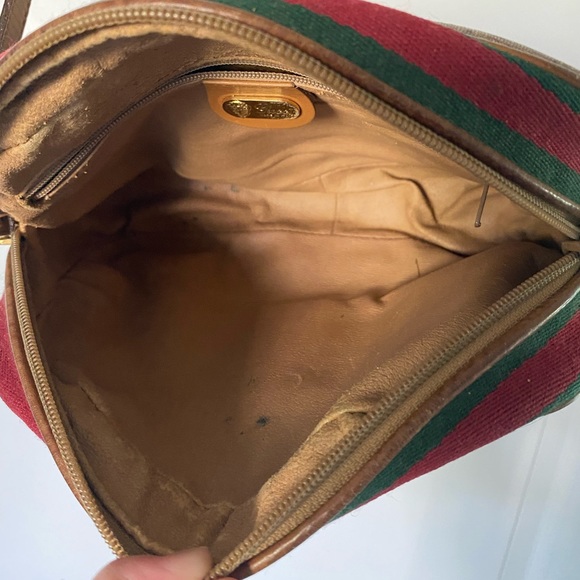 Vintage Gucci Micro GG Monogram Canvas Leather Crossbody Bag - Picture 7 of 16